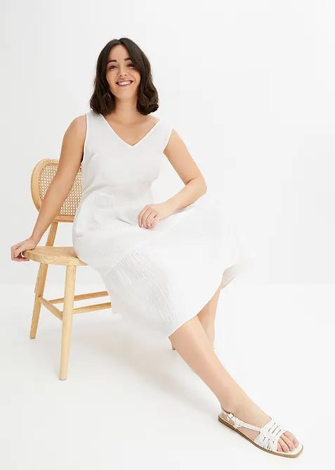 Mušelínové šaty z čisté bavlny, bonprix