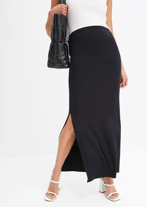 Žerzejová sukně ze splývavé viskózy, bonprix