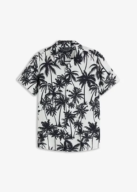 Košile s krátkým rukávem, Slim Fit, z viskózy, bonprix