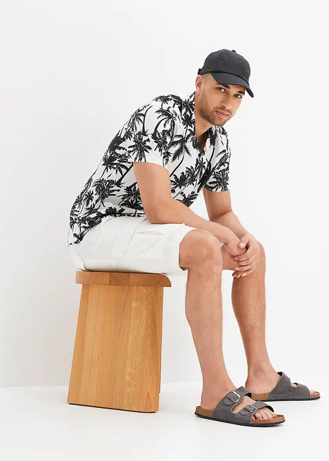 Košile s krátkým rukávem, Slim Fit, z viskózy, bonprix