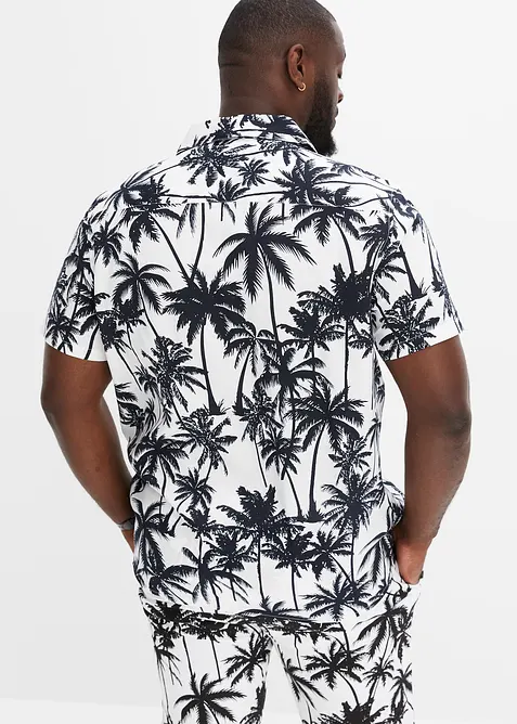 Košile s krátkým rukávem, Slim Fit, z viskózy, bonprix