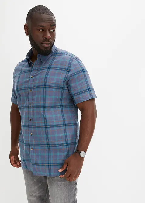 Košile z čisté bavlny, krátký rukáv, bonprix