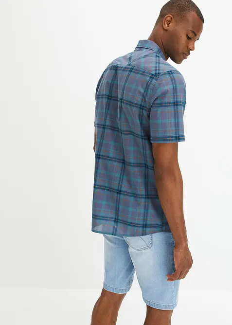 Košile z čisté bavlny, krátký rukáv, bonprix