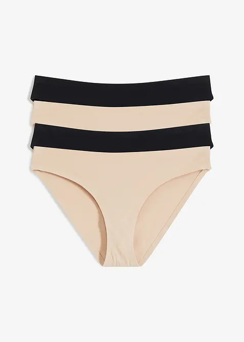 Kalhotky neviditelné pod oblečením, z organické bavlny (4 ks v balení), bonprix