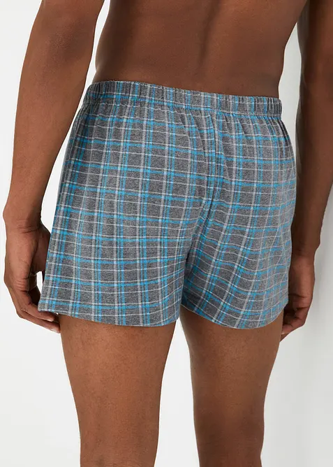 Voln&eacute; žerzejov&eacute; boxerky s bavlnou (3 ks v balen&iacute;), bonprix