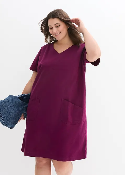 Minišaty se lnem, bonprix