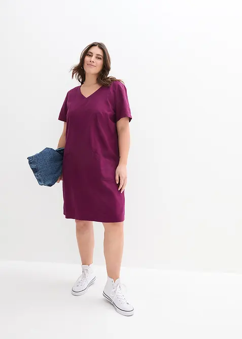 Minišaty se lnem, bonprix