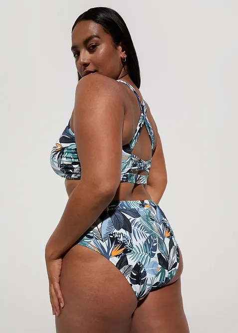 Bikiny s podprsenkovým topem s překříženými ramínky (2dílná souprava), bonprix