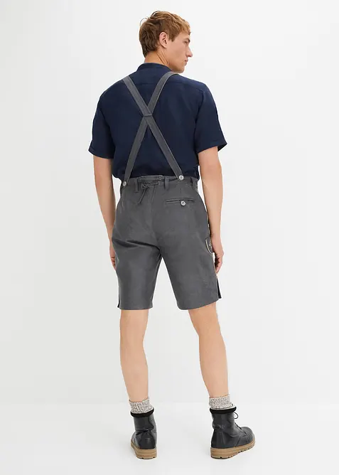 Krojové bermudy z umělé kůže, bonprix