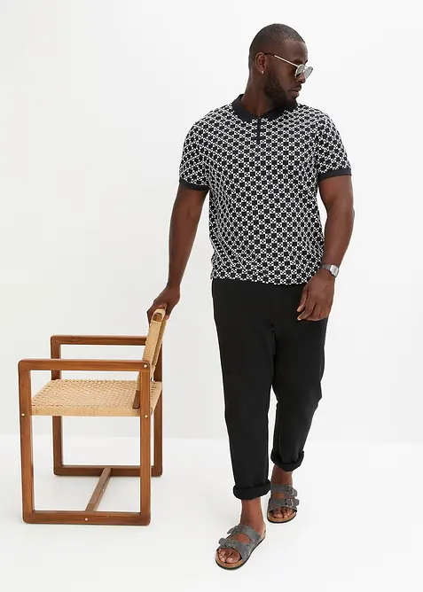 Joggingové kalhoty s rovným spodním okrajem, uvnitř měkce počesané, bonprix