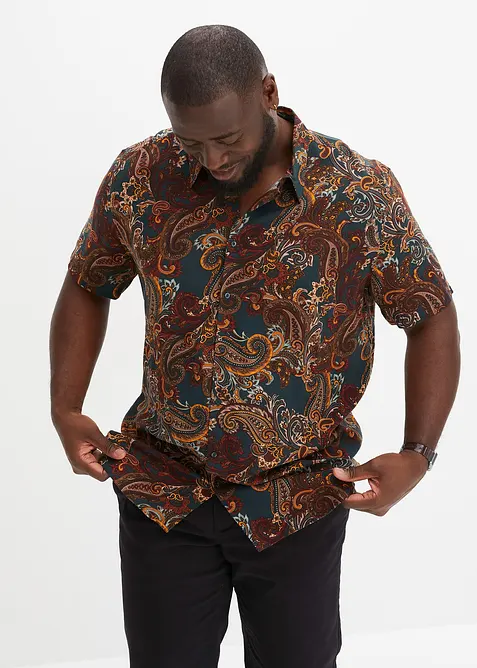 Viskózová košile s krátkým rukávem, bonprix