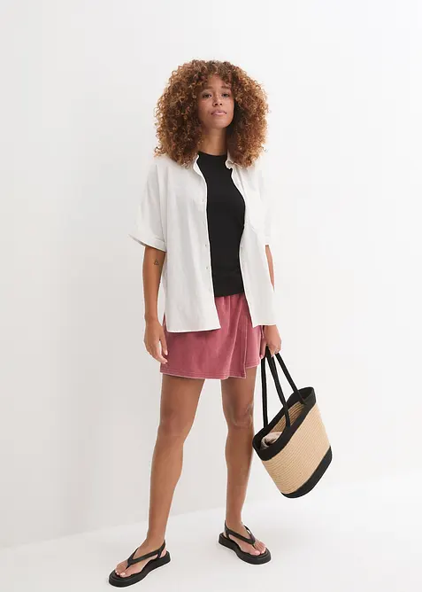 Kalhotov&aacute; sukně z čist&eacute; organick&eacute; bavlny, bonprix