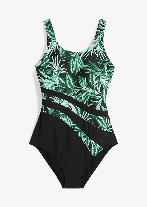 Stahovací jednodílné plavky, střední tvarující efekt, bonprix