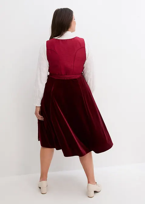 Kroj Dirndl s vy&scaron;&iacute;vanou z&aacute;stěrou (2d&iacute;ln&aacute; souprava), bonprix