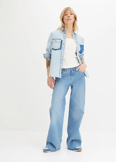 Žebrovan&yacute; top z organick&eacute; bavlny (2 ks v balen&iacute;), bonprix