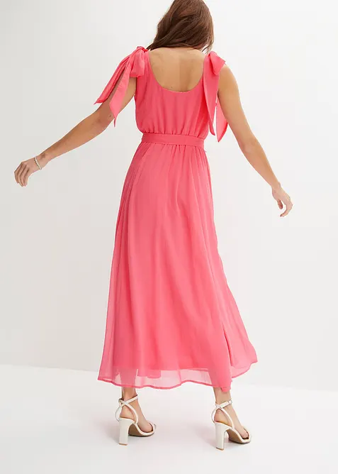 Šifonové šaty s ozdobnými mašličkami, bonprix