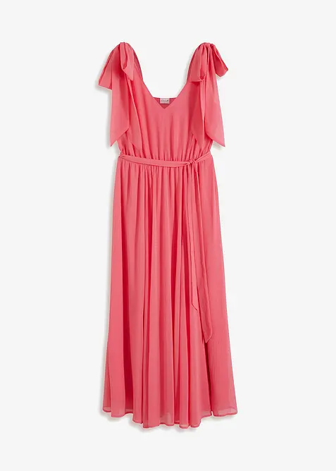 Šifonové šaty s ozdobnými mašličkami, bonprix