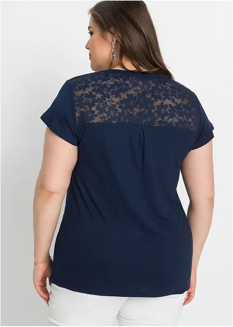 Henley tričko z viskózové směsi, bonprix