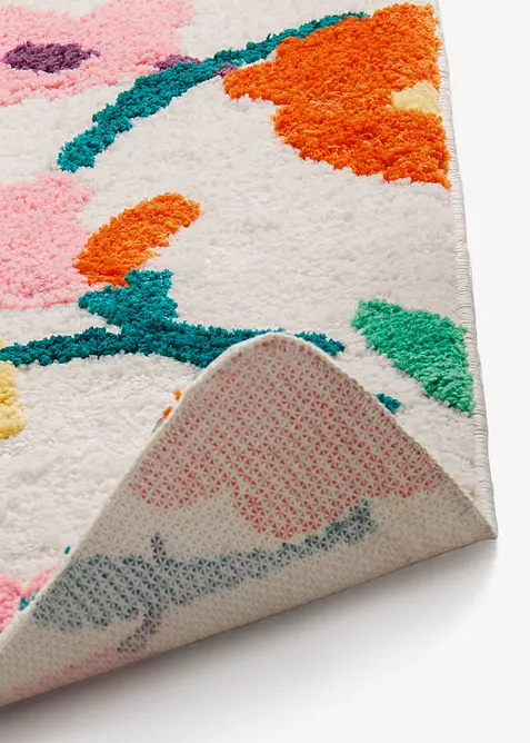 Tuftovaná koupelnová předložka s barevným květinovým vzorem, bonprix