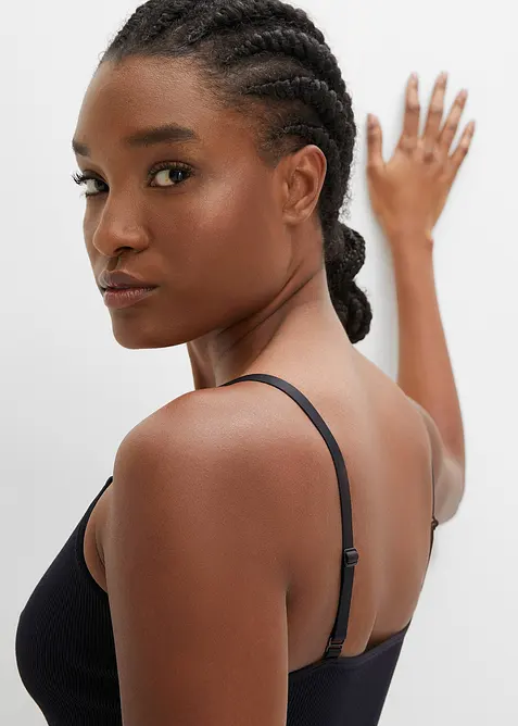 Beze&scaron;v&yacute; podprsenkov&yacute; top Feel Comfort, žebrovan&yacute;, bonprix