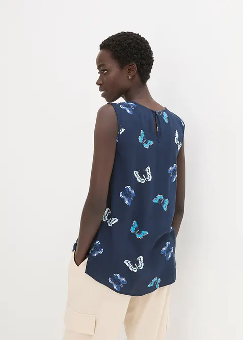 Halenkový top ze splývavé viskózy, bonprix