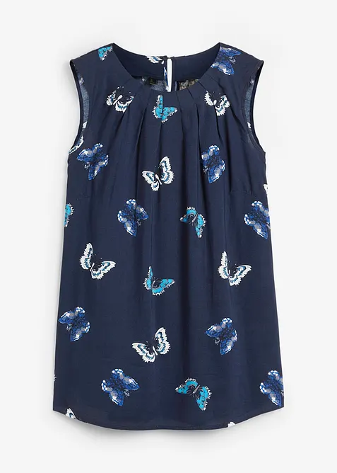 Halenkový top ze splývavé viskózy, bonprix