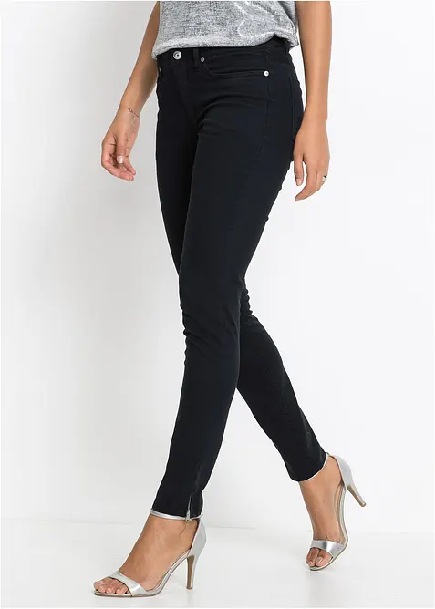 Zkrácené Skinny džíny, Mid Waist, bonprix