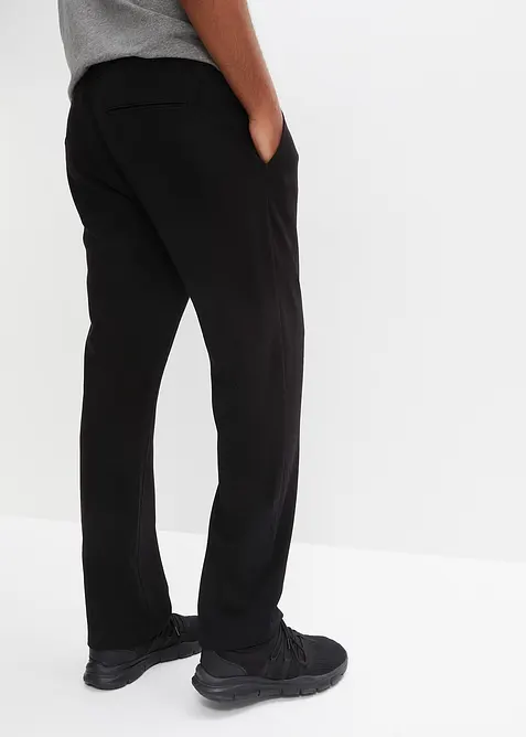 Strečové chino kalhoty bez zapínání, Relaxed Fit, Straight, bonprix