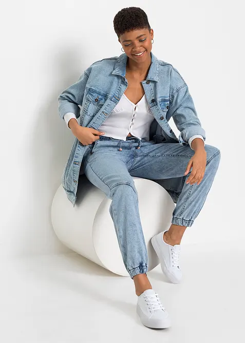 Strečové joggingové džíny, Mid Waist, bonprix