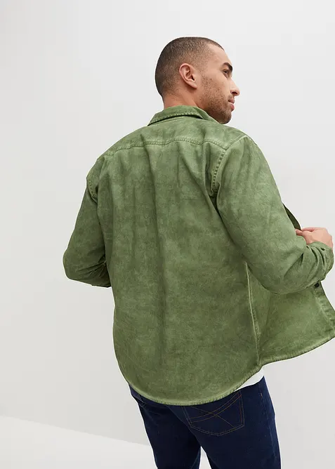 Košile s dlouhým rukávem a sepraným vzhledem, z čisté bavlny, bonprix