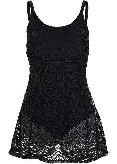 Koupací šaty s krajkou, bonprix