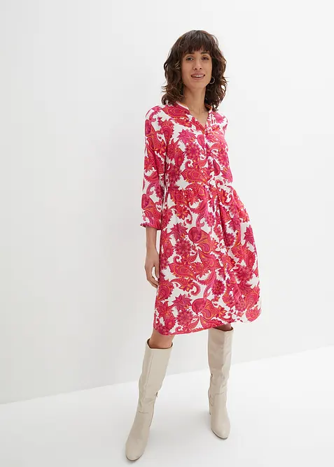 Košilové šaty ze splývavé viskózy, bonprix