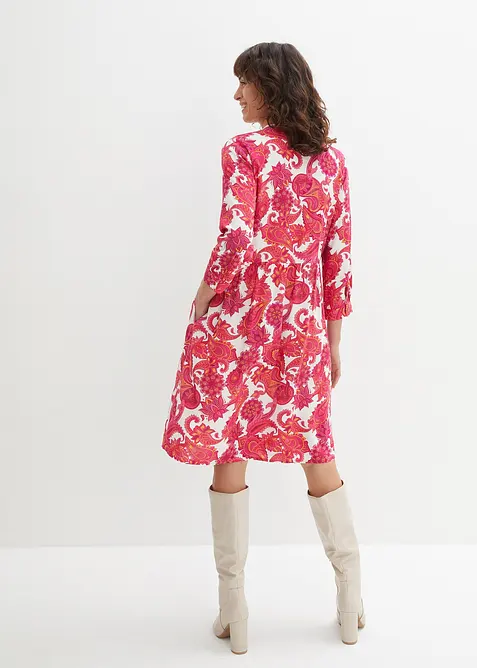 Košilové šaty ze splývavé viskózy, bonprix