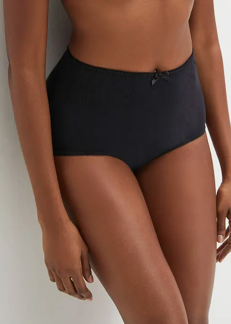 Vysok&eacute; kalhotky z lehk&eacute; bavlny (4 ks v balen&iacute;), bonprix