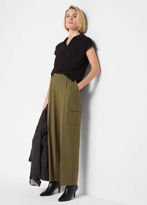 Triko s otevřen&yacute;m l&iacute;mečkem p&oacute;lo, bonprix