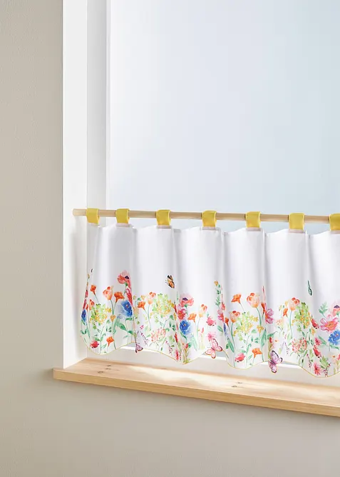 Vitr&aacute;žkov&aacute; z&aacute;clona s květy, bonprix