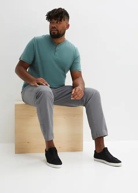 Henley tričko z čisté organické bavlny (2 ks v balení), bonprix