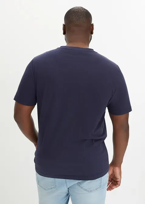 Henley tričko z čist&eacute; organick&eacute; bavlny (2 ks v balen&iacute;), bonprix