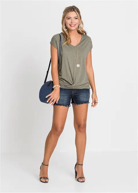 Tričko z visk&oacute;zov&eacute; směsi, bonprix