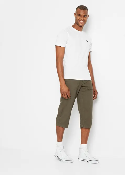 Dlouh&eacute; bermudy s nakl&aacute;dan&yacute;mi kapsami, Regular Fit, bonprix