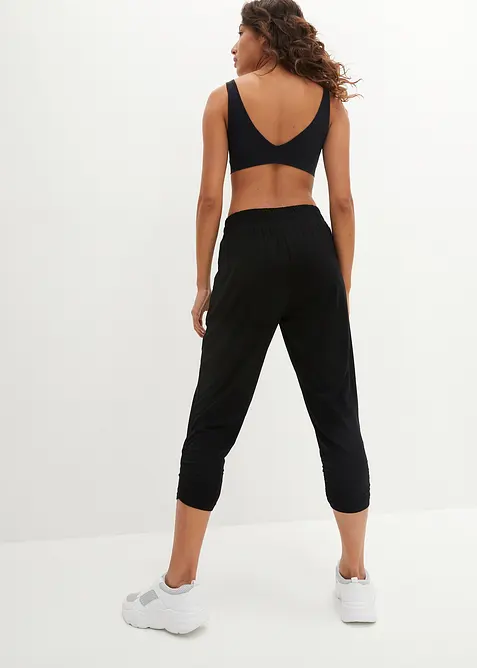 Harémové kalhoty s řasením na dolním okraji, bonprix