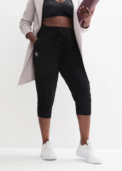 Harémové kalhoty s řasením na dolním okraji, bonprix