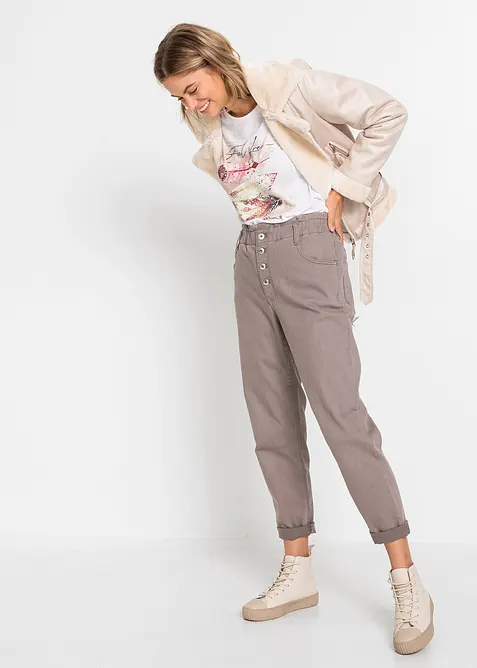 Tričko s natištěnými peříčky, bonprix