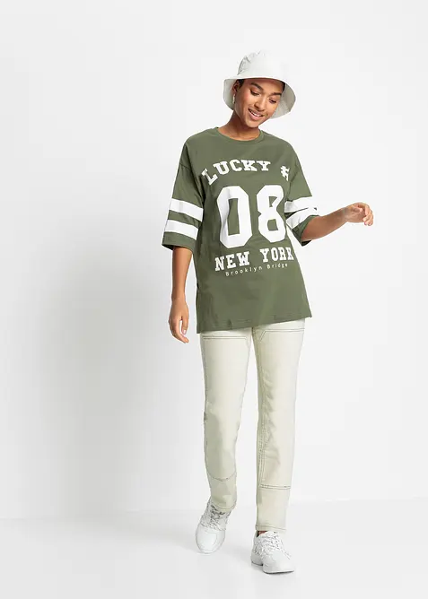 Oversize triko z čist&eacute; organick&eacute; bavlny, bonprix