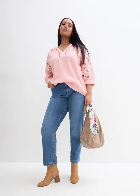 Tunika ze vzdušného mušelínu, bonprix