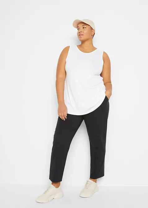 Visk&oacute;zov&yacute; dlouh&yacute; top (2 ks v balen&iacute;), bonprix