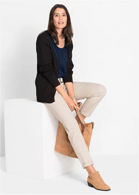 Triko s čist&eacute; bavlny, kr&aacute;tk&yacute; ruk&aacute;v, bonprix