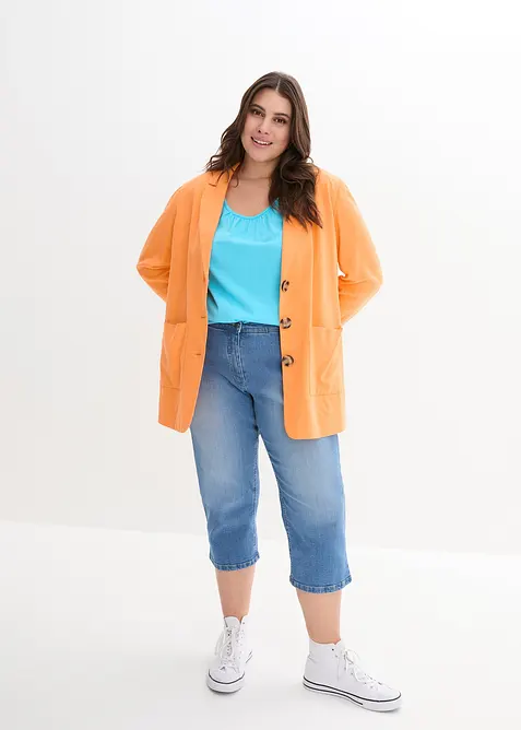 Triko s čisté bavlny, krátký rukáv, bonprix