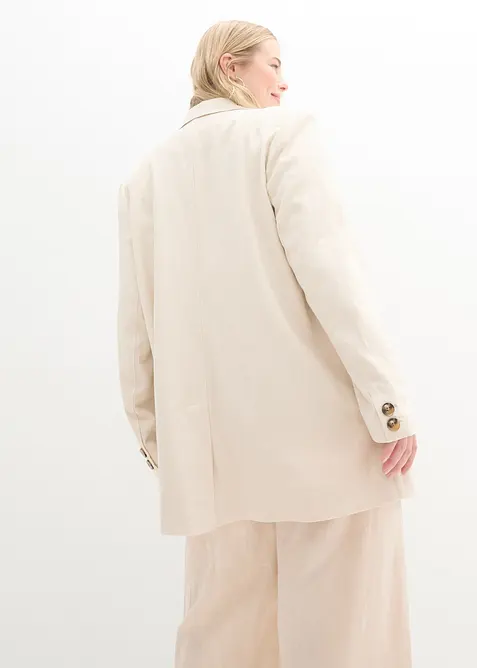 Dlouhý blejzr ze směsi lnu a viskózy, bonprix