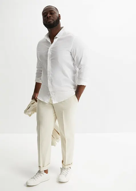 Oblek ze vzdu&scaron;n&eacute; směsi se lnem (2d&iacute;ln&yacute;), Regular Fit, bonprix